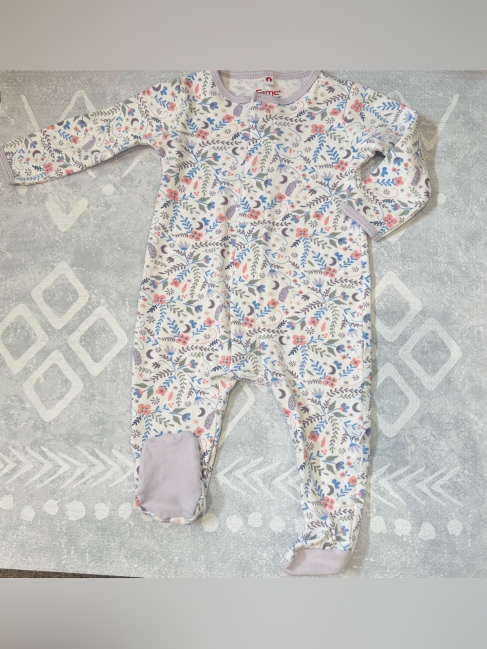 Magnetic Me Floral Onesie Footie